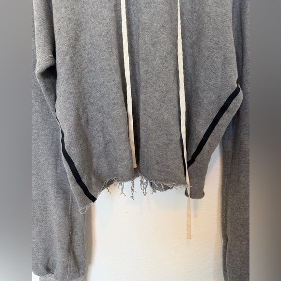 Unravel Project Cashmere Hooded Swetashirt Gray Small Celeb Style - Picture 4 of 9